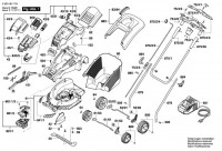 Bosch 3 600 H81 706 ROTAK 36 LI H Lawnmower Spare Parts